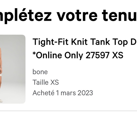 Lululemon Tight-fit knit tank top dress XS - Picture 6 of 6